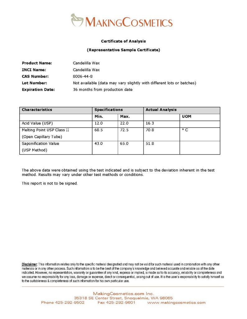 MakingCosmetics Candelilla Wax Cosmetic Ingredient image 4