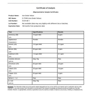 MakingCosmetics - Iron Oxide Yellow - Cosmetic Ingredient image 3