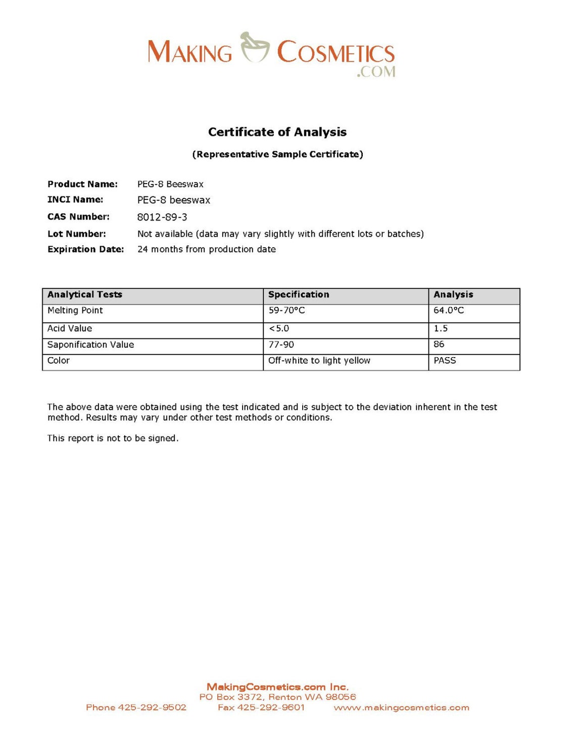 Makingcosmetics PEG8 Beeswax Cosmetic Ingredient Etsy