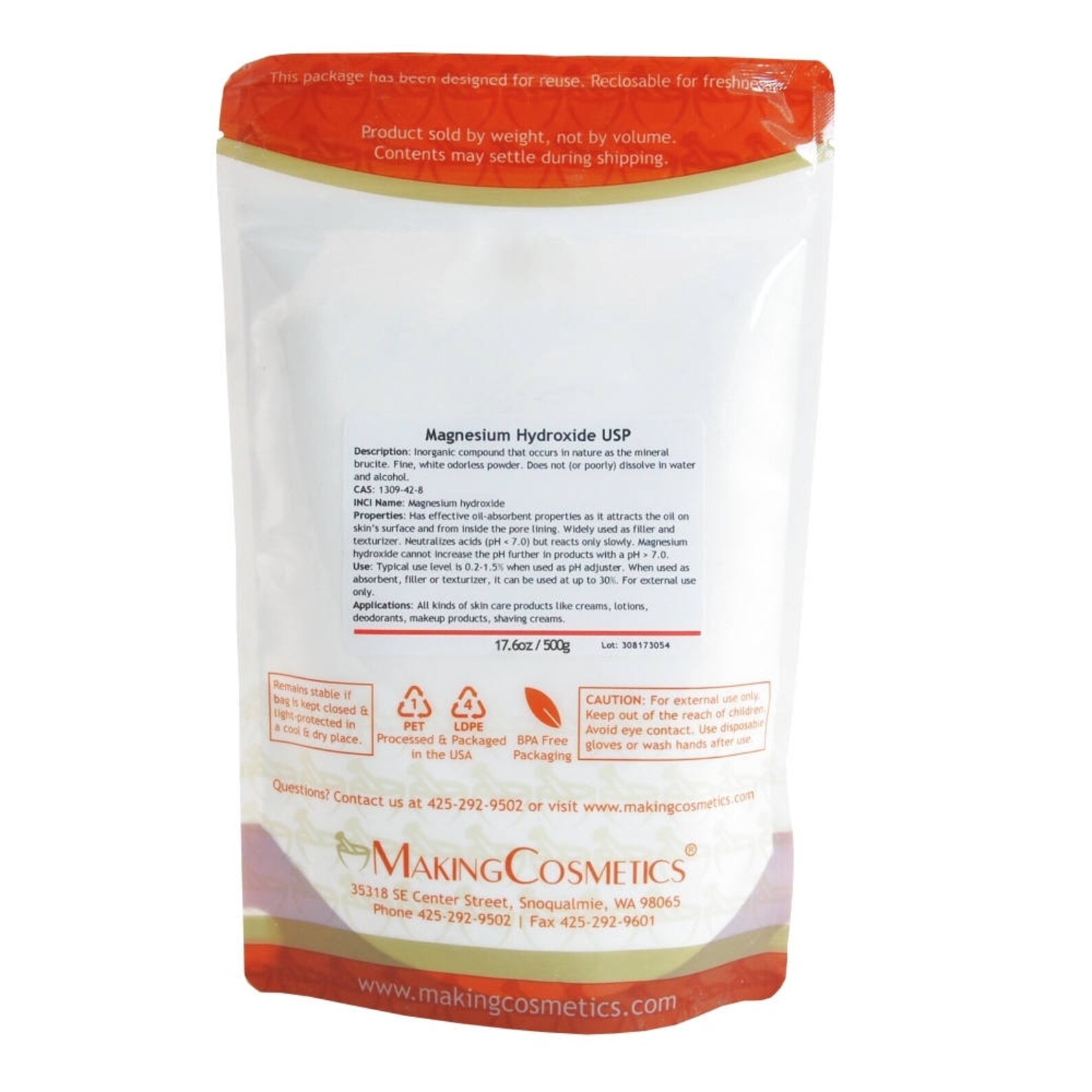 Makingcosmetics Magnesium Hydroxide USP Cosmetic Etsy