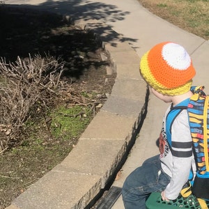 Candy Corn Hat and Messy Bun Hat image 1