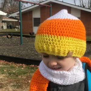 Candy Corn Hat and Messy Bun Hat image 3