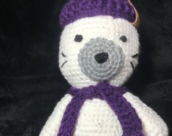 Baby Seal Amigurumi Toy, Animal Baby Shower Plush Toy