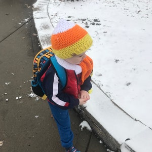 Candy Corn Hat and Messy Bun Hat image 2