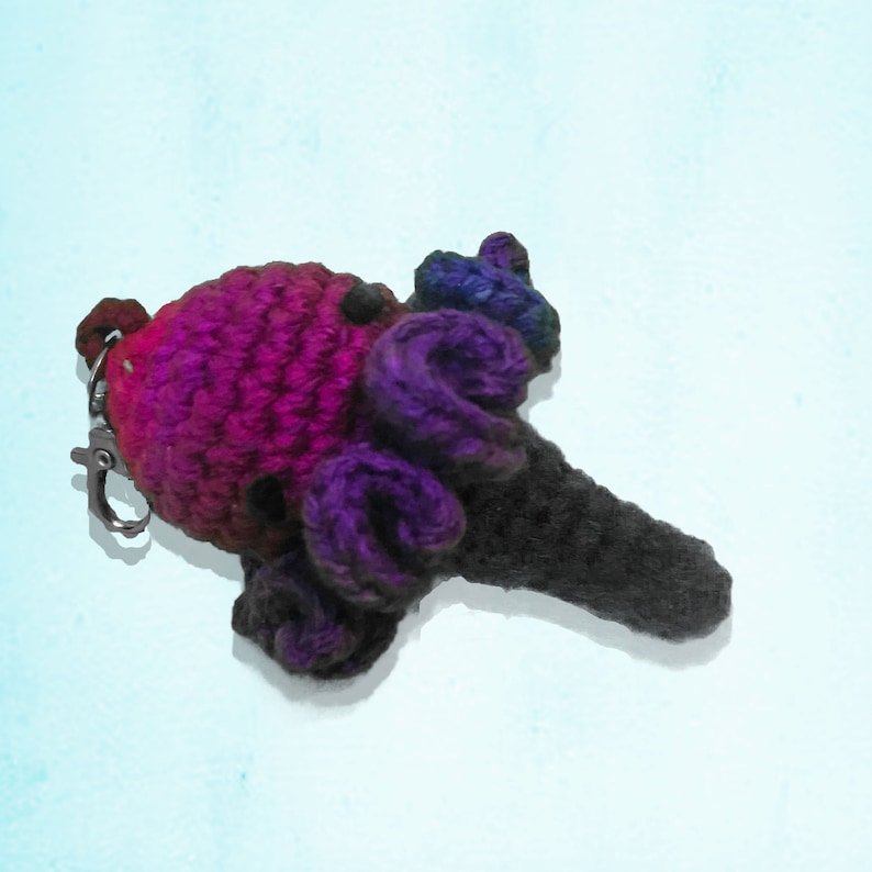 Octopus Ice Cream Cone, Zipper Pull, Plush Keychain Etsy Canada