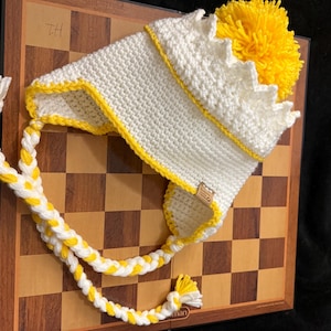 Crochet Chess Queen Hat