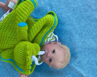 Triceratops Lovey Blanket, Dinosaur Lovey, Blanket Teether, Snuggle Toy,  Baby Shower Gift