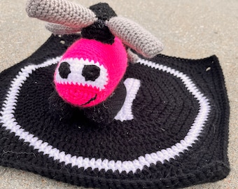 Helicopter Amigurumi Toy, Landing Pad Add-on Optional, Aviation Gift, Plush Toy