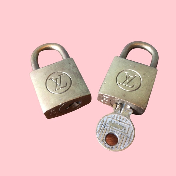 Set Of 2 Vintage Louis Vuitton Paris Padlock With Two Keys, Two Locks With Two Keys, Number 208