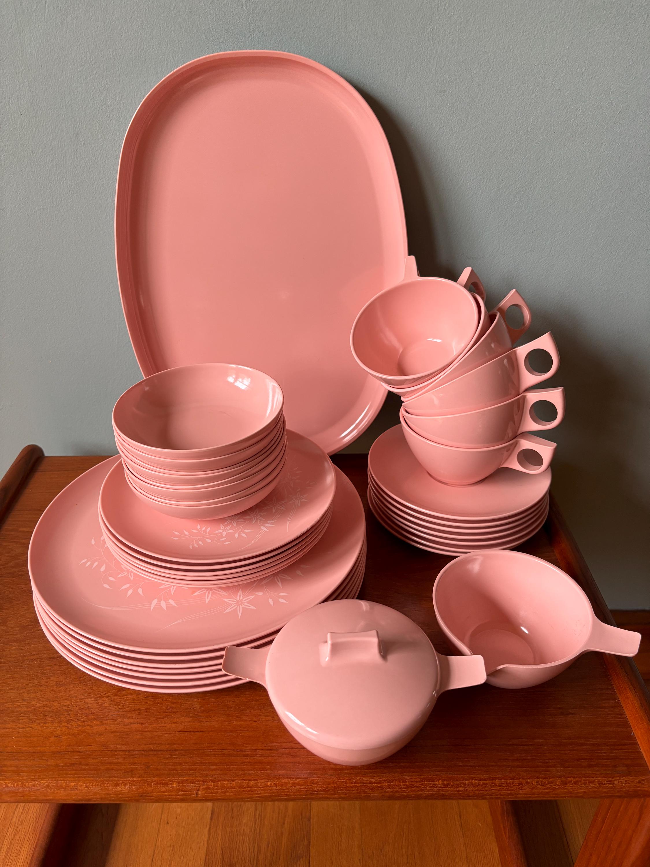 Pink Melamine Tableware Sets Pink Melamine Dinnerware Kids