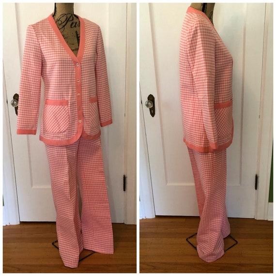 Vintage Double Knit 100% Polyester 1970s Jack Wint