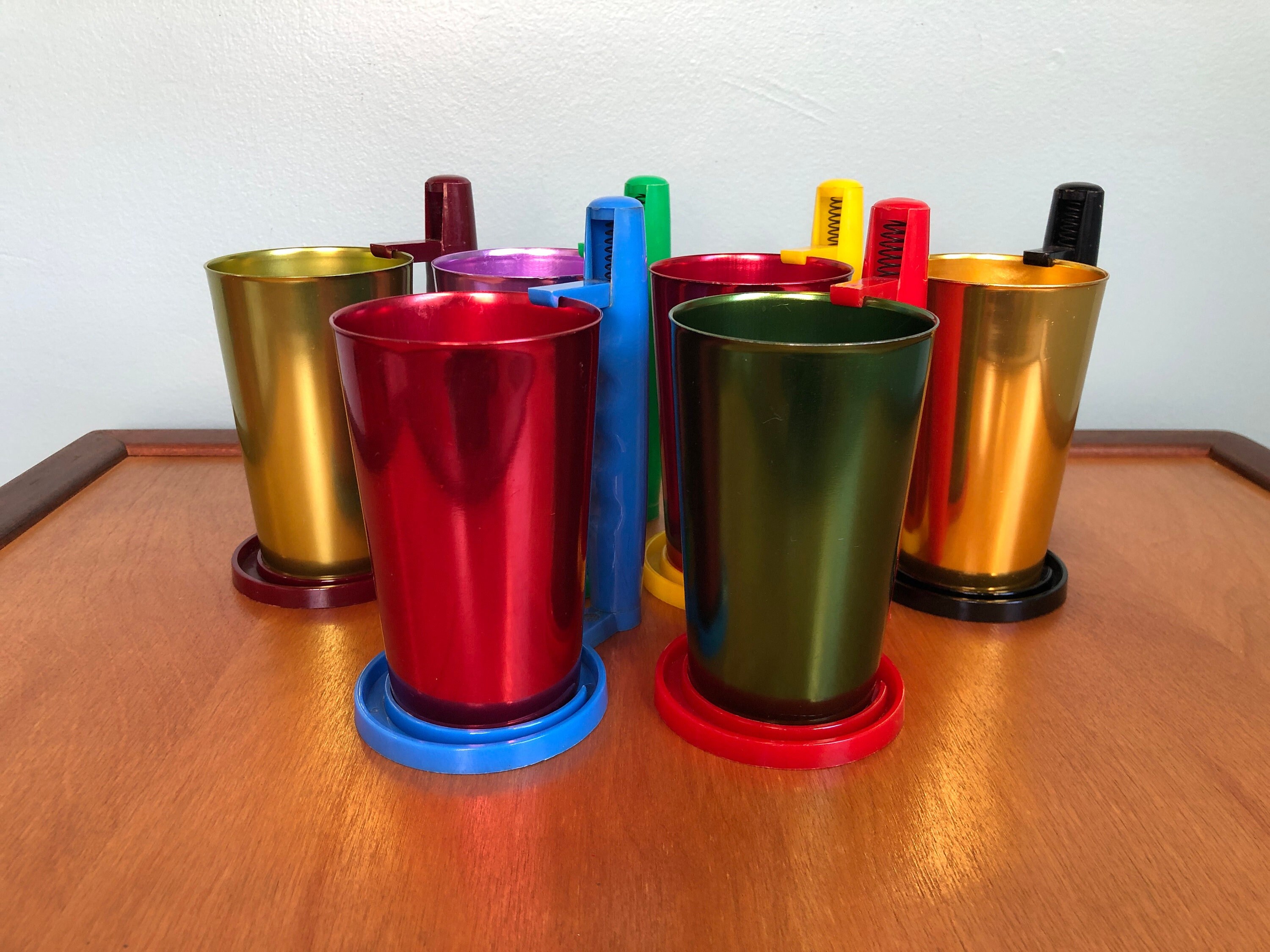 18 oz. Retro Aluminum Tumblers - 6 cups - by Trademark Innovations  (Assorted Colors) - On Sale - Bed Bath & Beyond - 17115167