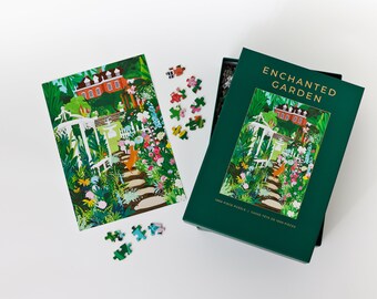 Enchanted Garden- 1000 Piece Jigsaw Puzzle for Adults, Gift for Gardener, Anniversary Gift, Gift for Her, Girlfriend Gift, Gift for Mom