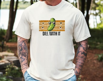 Dill With It Emotional Support Pickle Pickle T Shirt, Pickle Tee Shirt Weird Stuff Sarcastic Pickle Weirdcore Weirdstuff Deal With It Funny