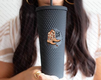Fall Yall Cowboy Matte Studded 24oz Screw Top Tumbler, Double Walled Insulated Sayers & Co. #100183