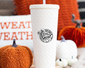 Dead Inside but Spiced Matte Studded 24oz Screw Top Tumbler, Double Walled Insulated Sayers & Co. #100228
