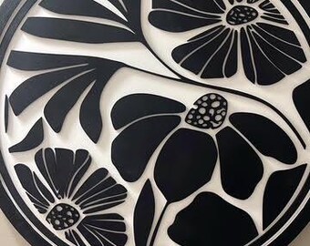 Abstract Circle Flowers- Round Flower Decor