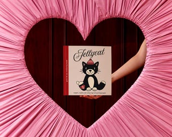 Cute Colouring Book for Adults & Teens | Colouring Pages | Cozy Whimsical Art | Stress Relief Gift- Jelly Plush Cat - GIRLS DO CRY Art