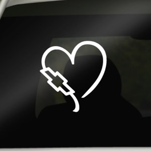 Vinyl Decal, Chevrolet, Chevy, Heart, car decals, car stickers, window sticker, window decal