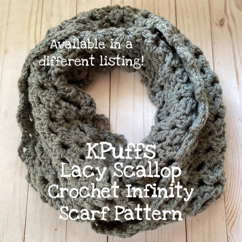 crochet infinity scarf pattern, crochet scarf pattern, crochet pattern, scarf pattern, infinity pattern image 4