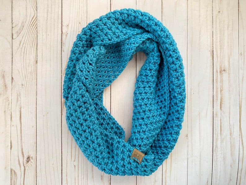 crochet infinity scarf pattern, crochet scarf pattern, crochet pattern, scarf pattern, infinity pattern image 7