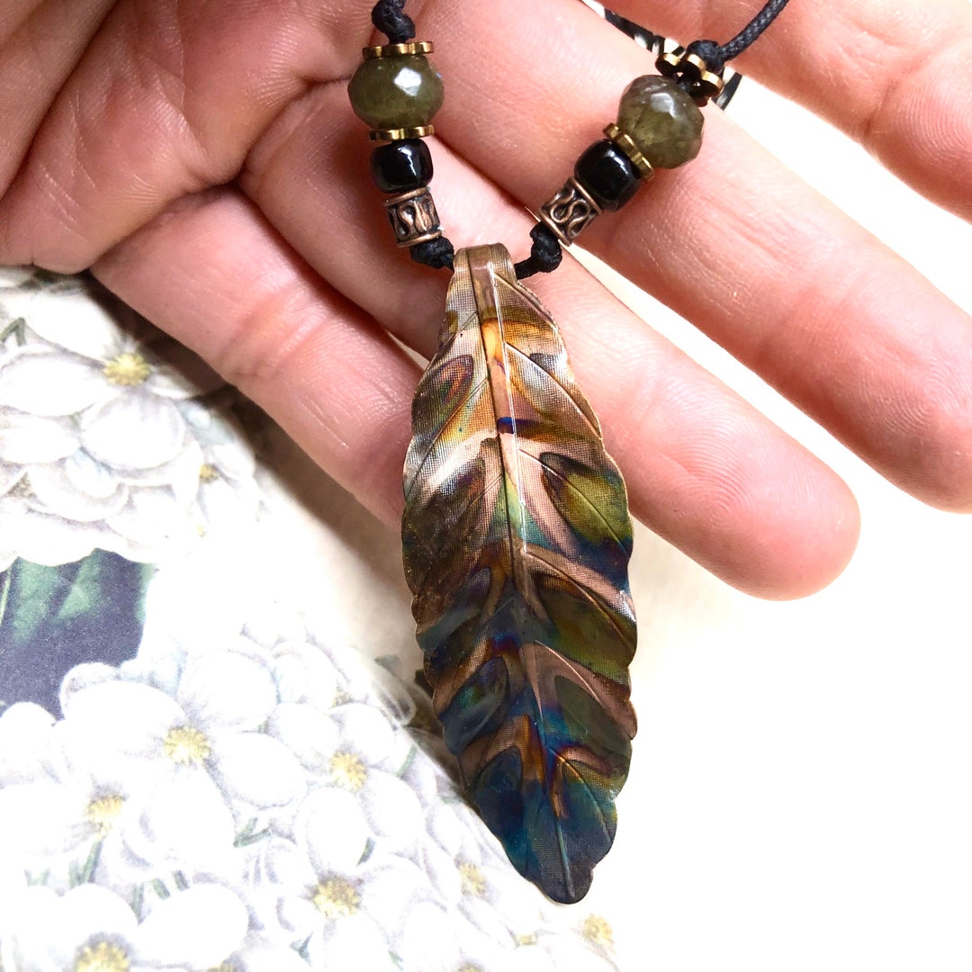 Leaf Necklace Copper Leaf Pendant Necklace Leaves Jewelry Nature Lovers Gift Layering Necklace