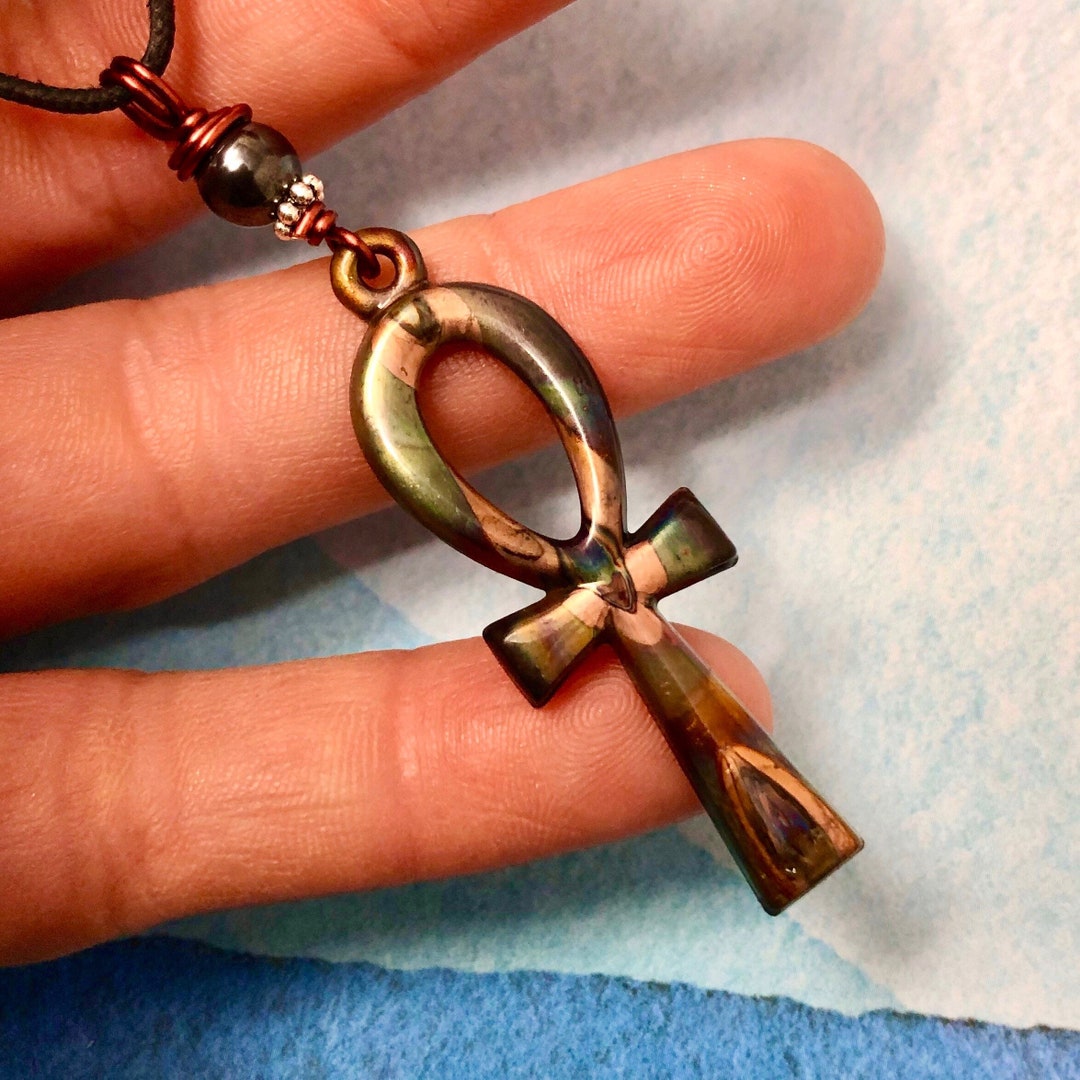 Ankh Necklace Copper Ankh Pendant Necklace Egyptian Ankh Jewelry Layering Necklace Ankh Jewelry Eternal Life Jewelry Etsy UK
