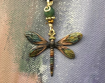 Dragonfly Necklace - 7th Anniversary Gift - Copper Dragonfly Jewelry - Copper Anniversary Dragonfly Necklace - Dragonflies Gifts