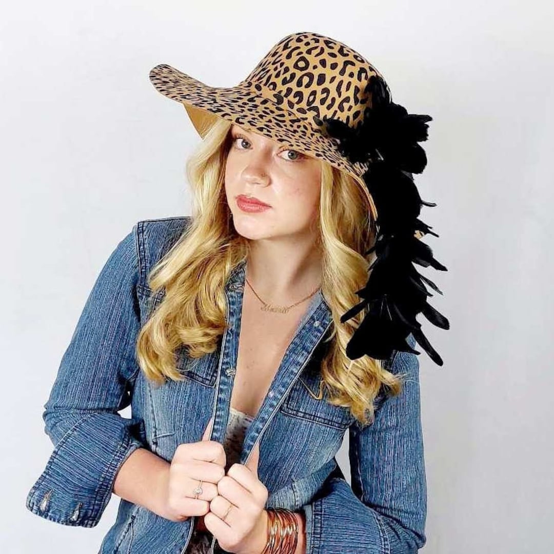 70’s Floppy Leopard Fur Hat by Dayne main image 1