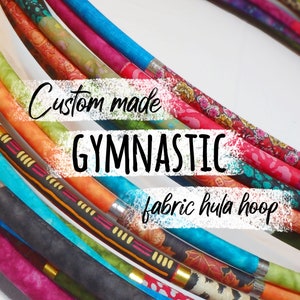 CUSTOM hoop: GYMNASTIC fabric hula hoop for adults, dance hula hoop, collapsible travel hoop, fabric dance hoop. Handmade by order.