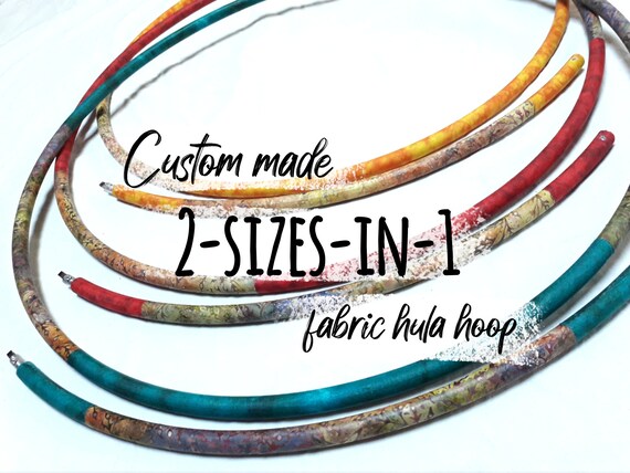 CUSTOM Hoop PE 2 sizes in 1 Beginner Fabric Hula Hoop for Adults
