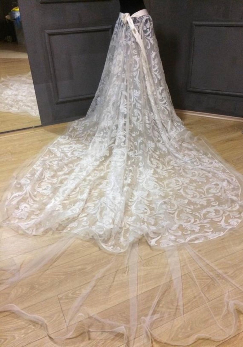 organza detachable skirt