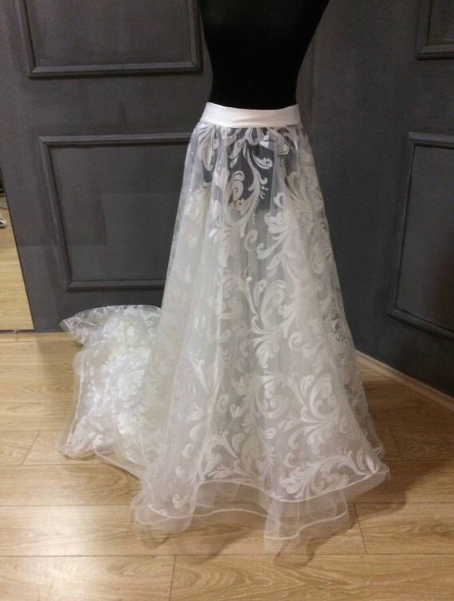 Overskirt Organza Hochzeit Rock Hochzeit Rock abnehmbare Etsy