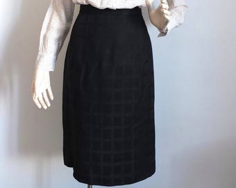 Givenchy/skirt mid Givenchy/skirt women skirt vintage givenchy black skirt/Made in France/Givenchy Paris/skirt/black lucillesandcop