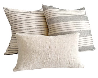 Studio Pillows | Modern Farmhouse Pillow Combination #3 | Batik Pillow Covers