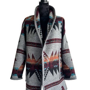 Aztec Women’s Coat, Western Coat, Southwestern Coat, Women’s Coat