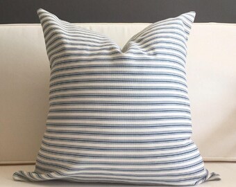 ticking pillow etsy