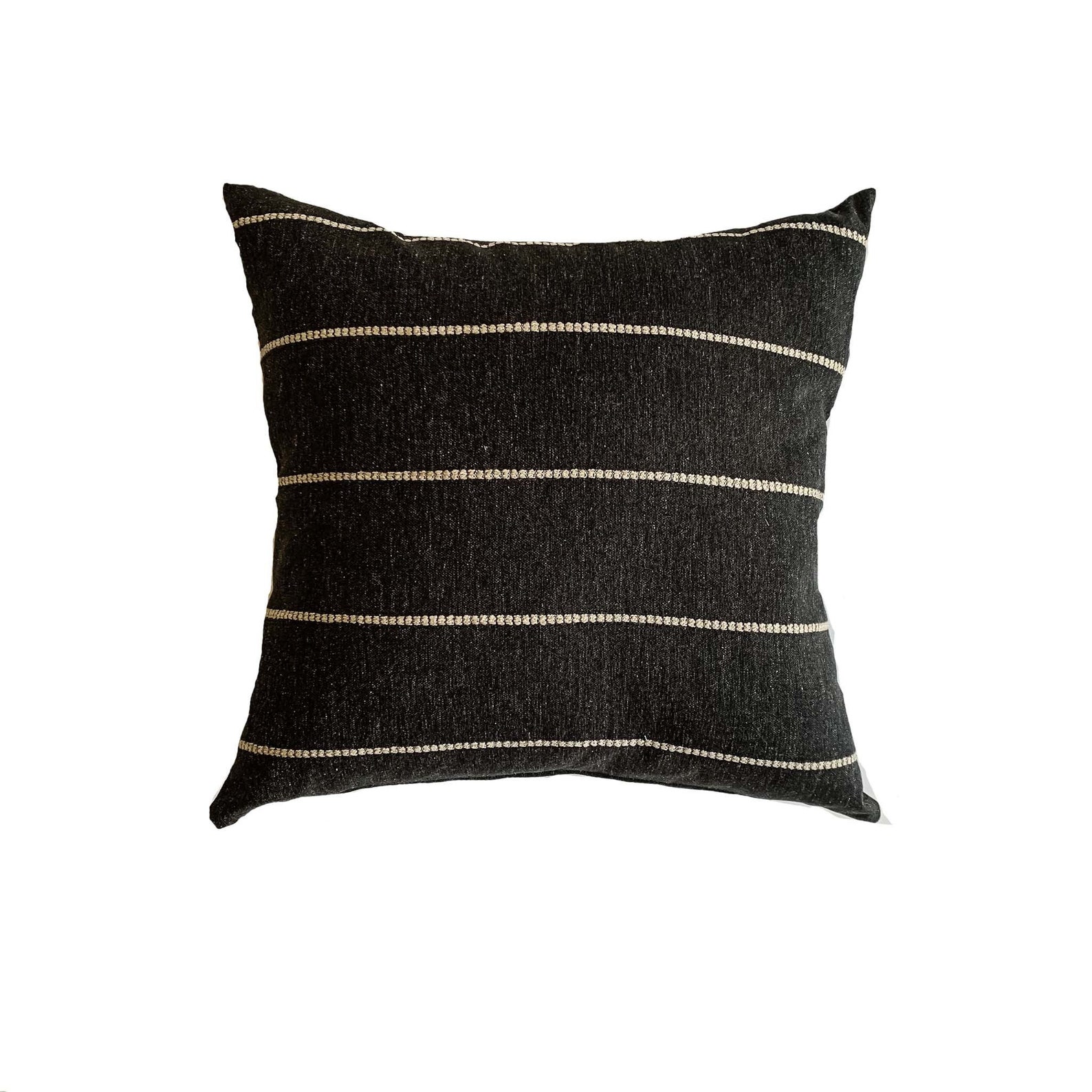 Long Lumbar Black Stripe Pillow Body Pillow Many Sizes Etsy