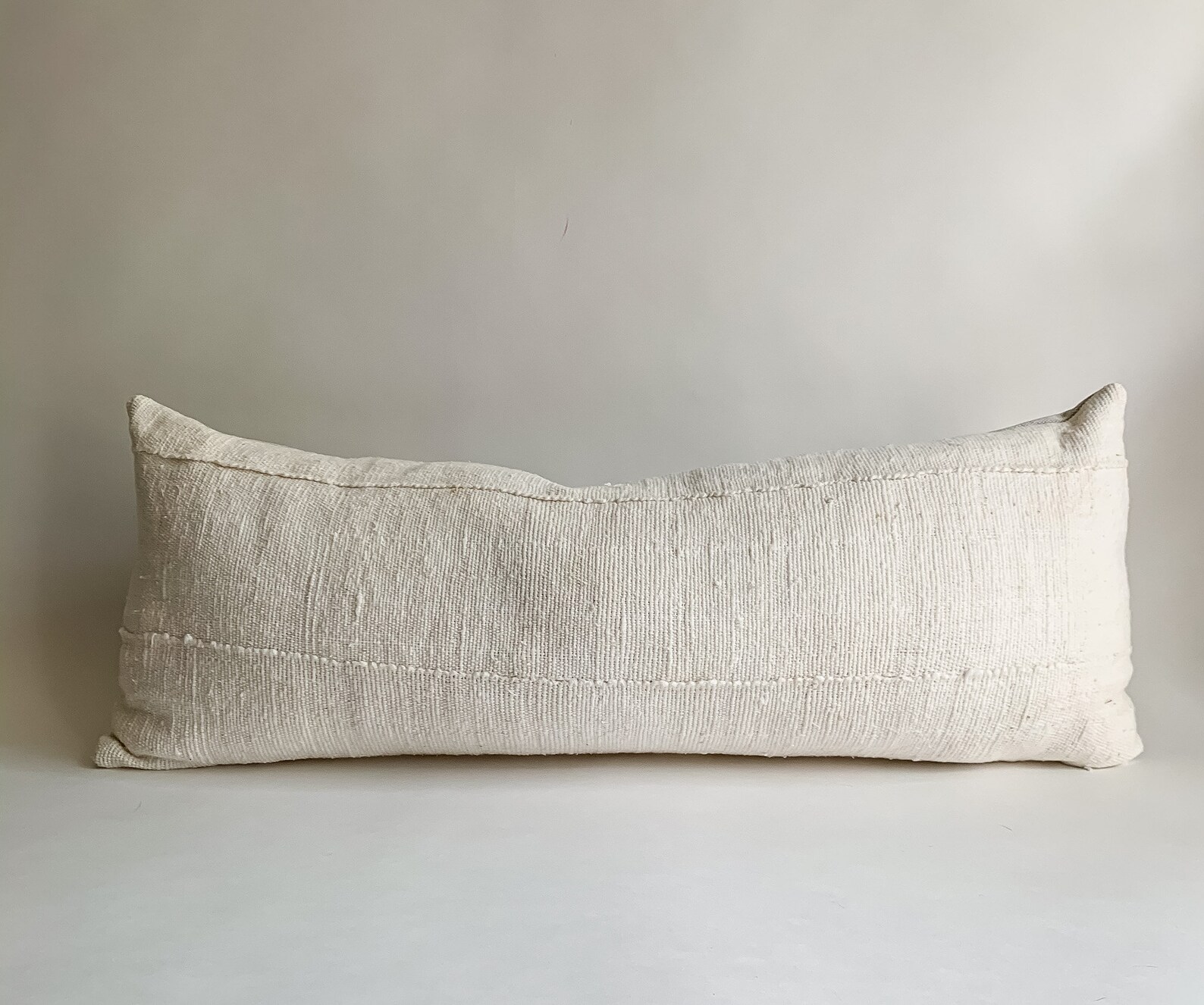 Long Lumbar Pillow for Bed Body Pillow White Mud Cloth Etsy