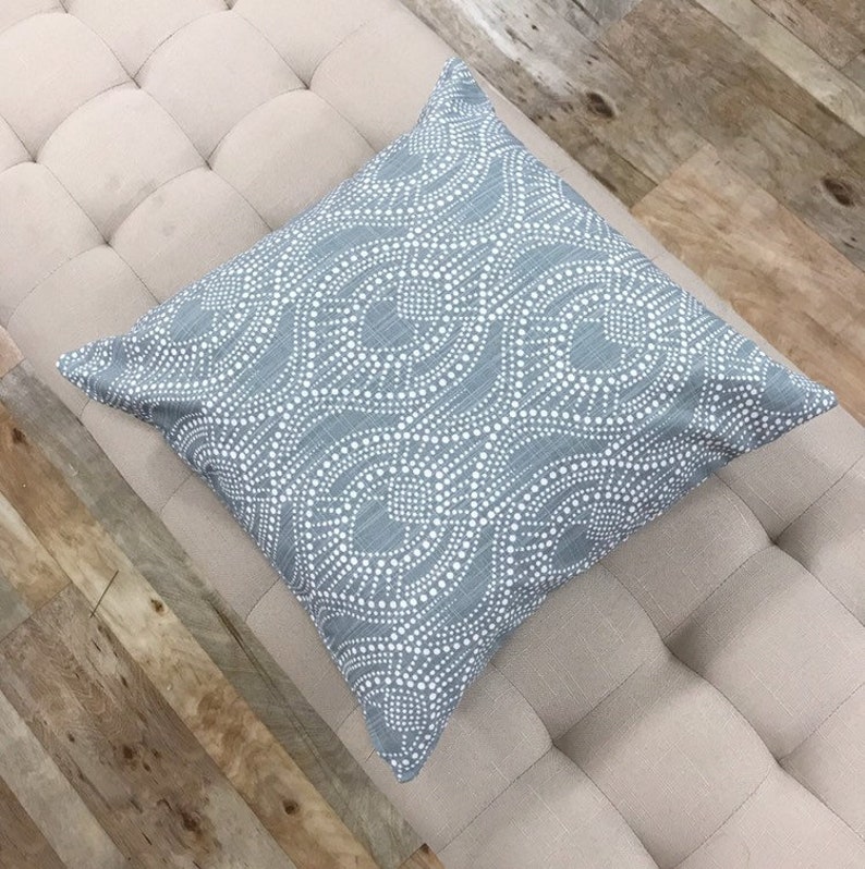 Farmhouse Pillow Cover CARTER Blue Pillow Cover Blue Ikat Etsy UK