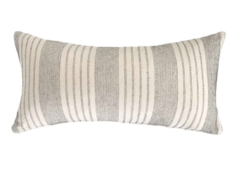 Batik Lendenkissenbezug, Vintage strukturiertes Kissen, 12x24