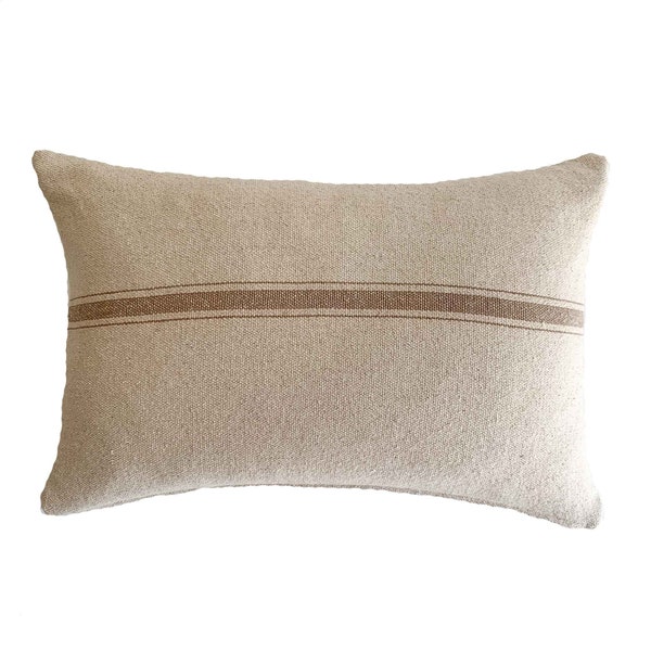 Tan Lumbar Pillow Etsy