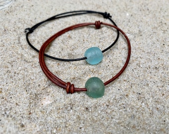 Anklets for Women, Leather Anklet, Sister Birthday Gift,