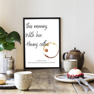 Johnny Cash Coffee Printable Wall Art, Black and White Minimalist Print, Inspirational Quotes, Downloadable Art, Dorm Decor, Poster Art