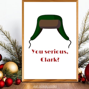 Citation de vacances de Noël Art mural | Vacances de Noël du cousin Eddie | Décor de Noël imprimable pour les vacances de Noël
