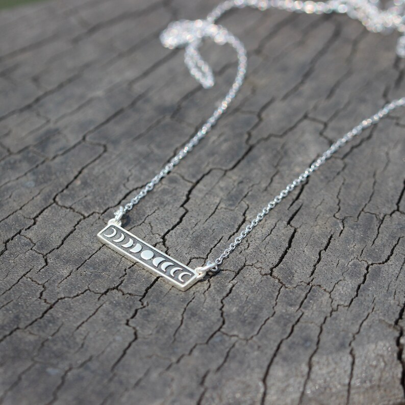 925 sterling silver moon phase necklace,silver Crescent Moon necklace,Dainty silver Moon Necklace,Choker Moon Necklace,celestial jewelry