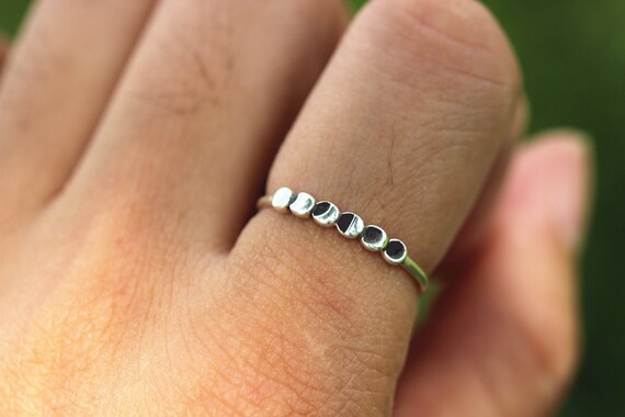 Gift for her Half Eternity Ring 925 Sterling Silver Band Ring Celestial Ring