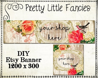 Etsy Shop Banner Diy Banner Template Premade Etsy Store Large Etsy
