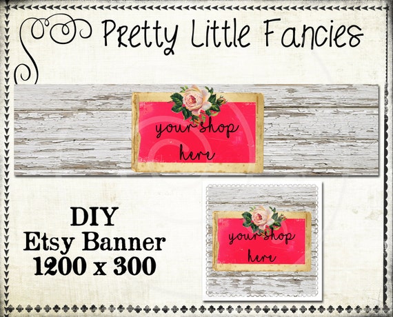 Etsy Shop Banner Diy Banner Template Premade Etsy Store Large Etsy
