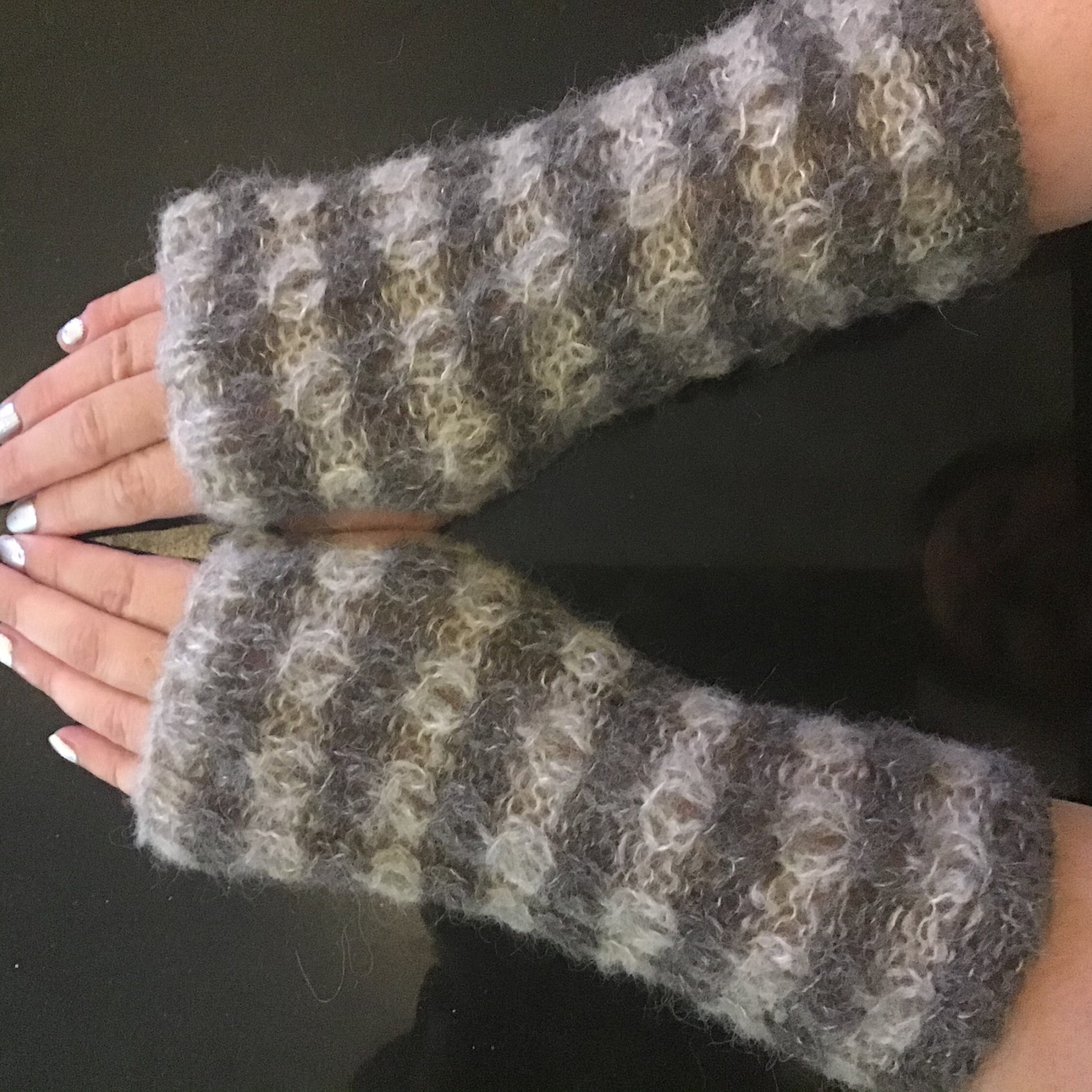 knijpen lever briefpapier With Brushed Alpaca Knitted Soft and Warm Fingerless Gloves - Etsy